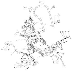 Part Location Diagram of 158849 MK Diamond Handlebar